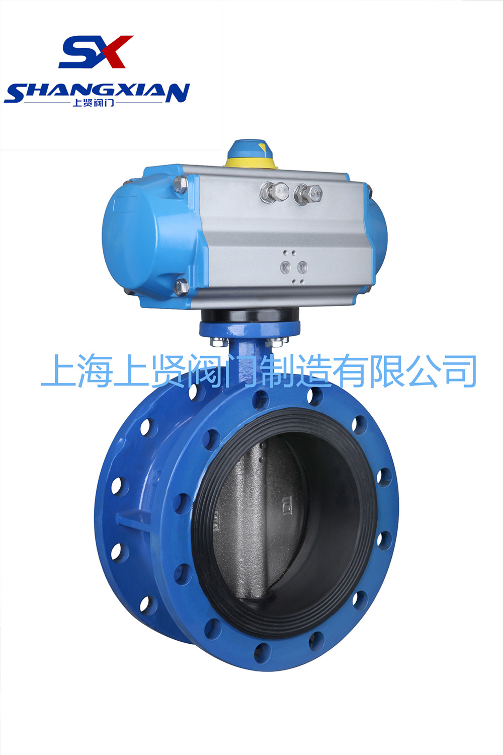 D641气动法兰蝶阀